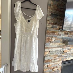 Cream Lace Detail Blouse